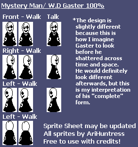 Undertale Customs - W. D. Gaster / Mystery Man (Expanded)