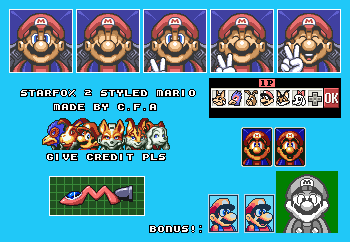 Mario Customs - Mario (Starfox 2-Style)