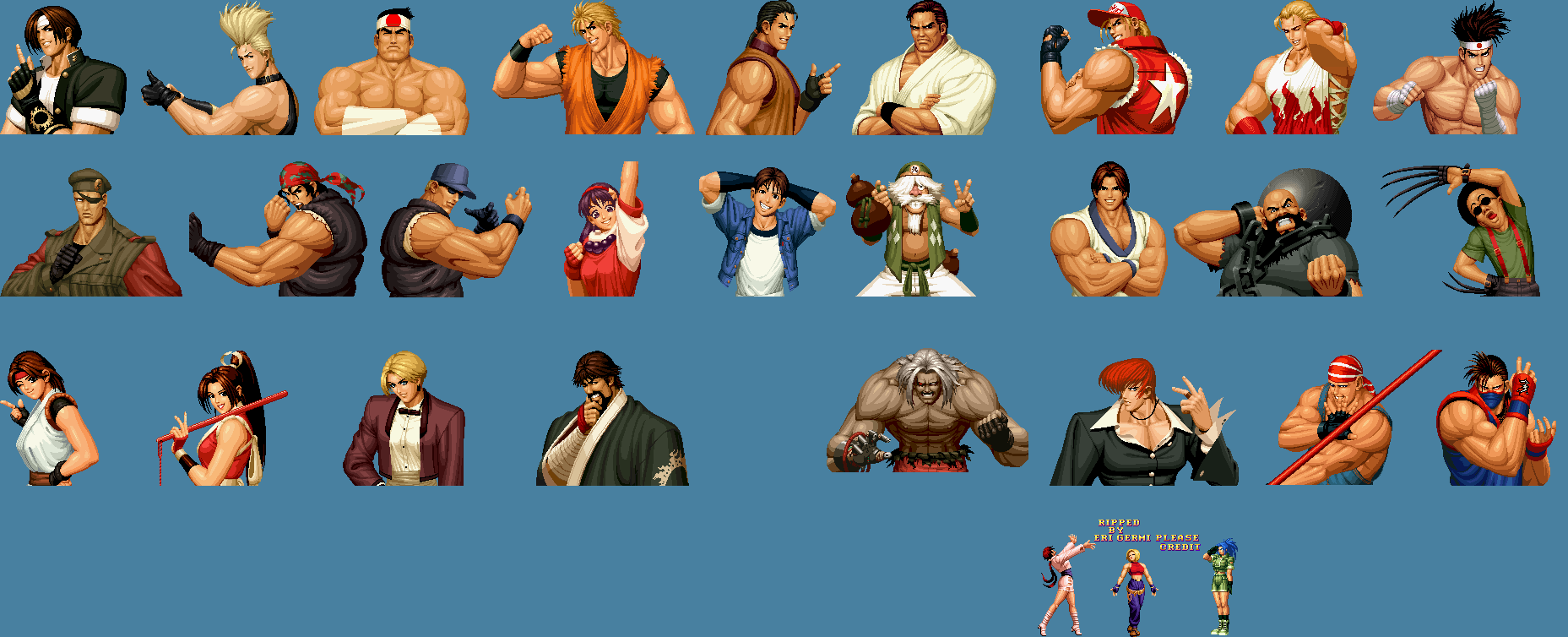 The King of Fighters '95 - Victory Portraits