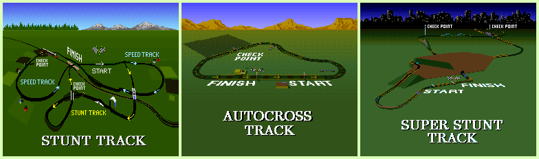 Race Drivin' - Track Title Cards
