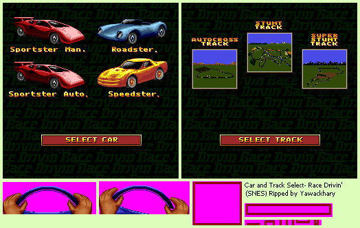 Car and Track Select