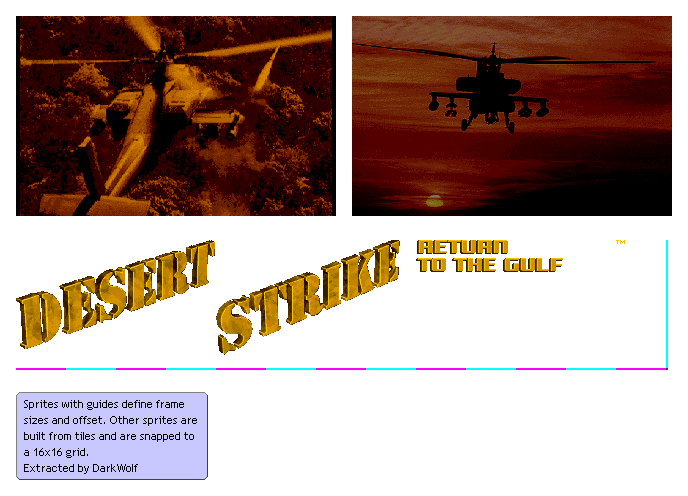 Desert Strike: Return to the Gulf - Title Screen