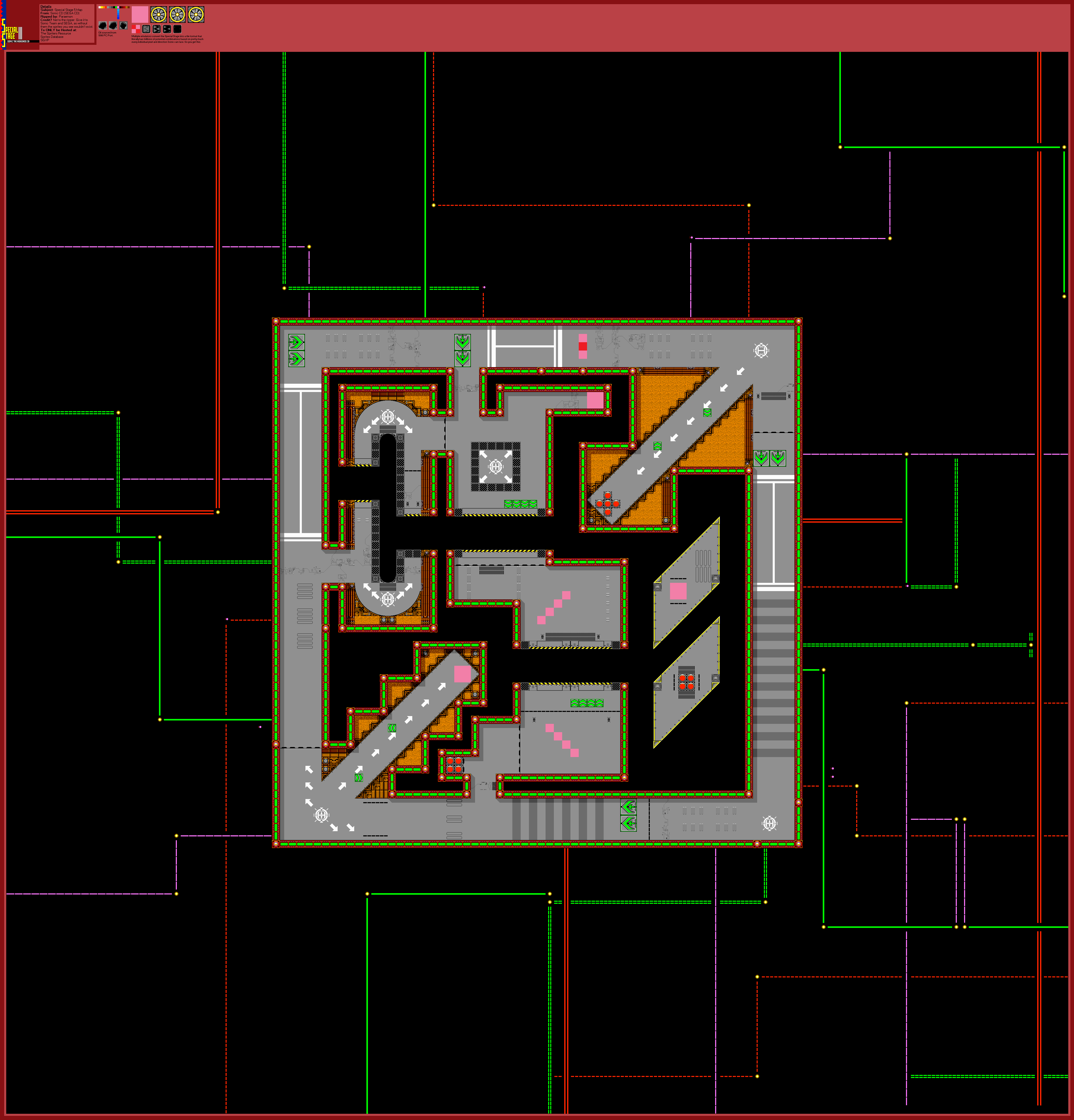 Sonic the Hedgehog CD - Special Stage 5 Map