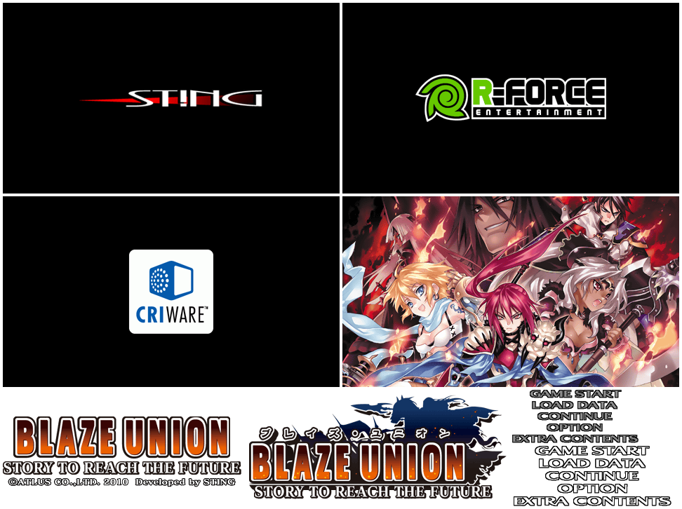 Blaze Union - Title Screen
