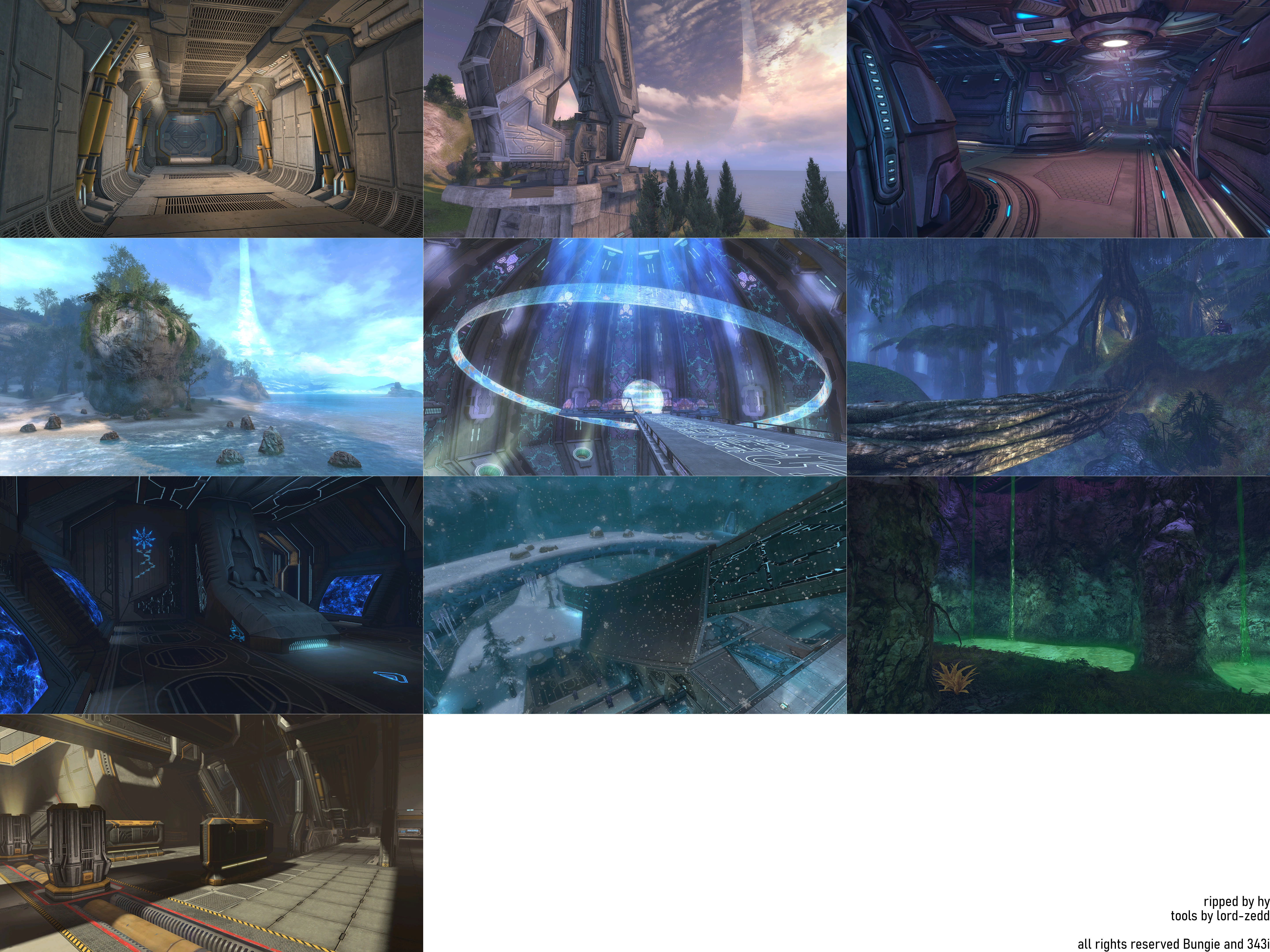 Halo CE Campaign Level Loading Screens