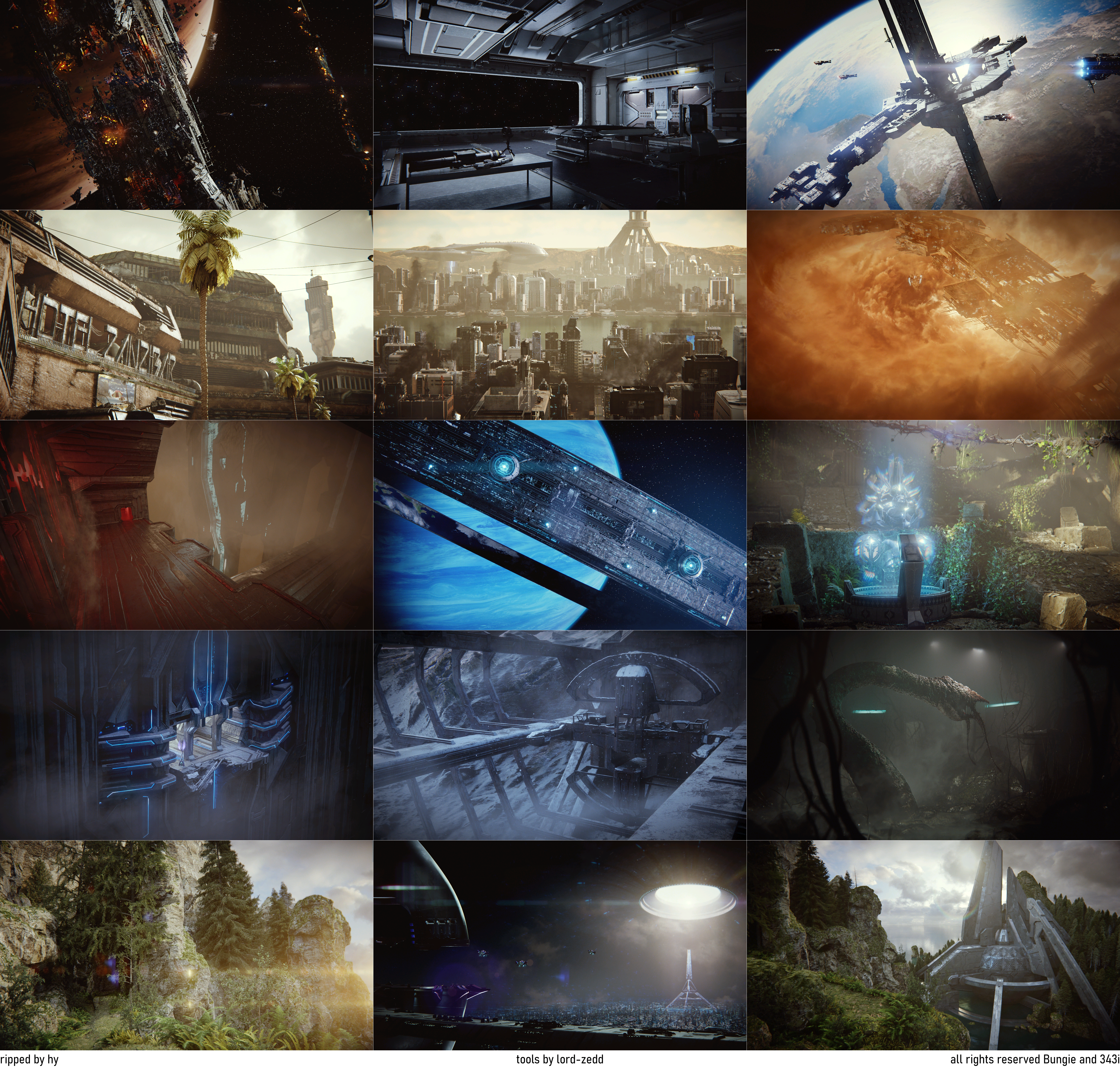 Halo 2 Campaign Level Loading Screens