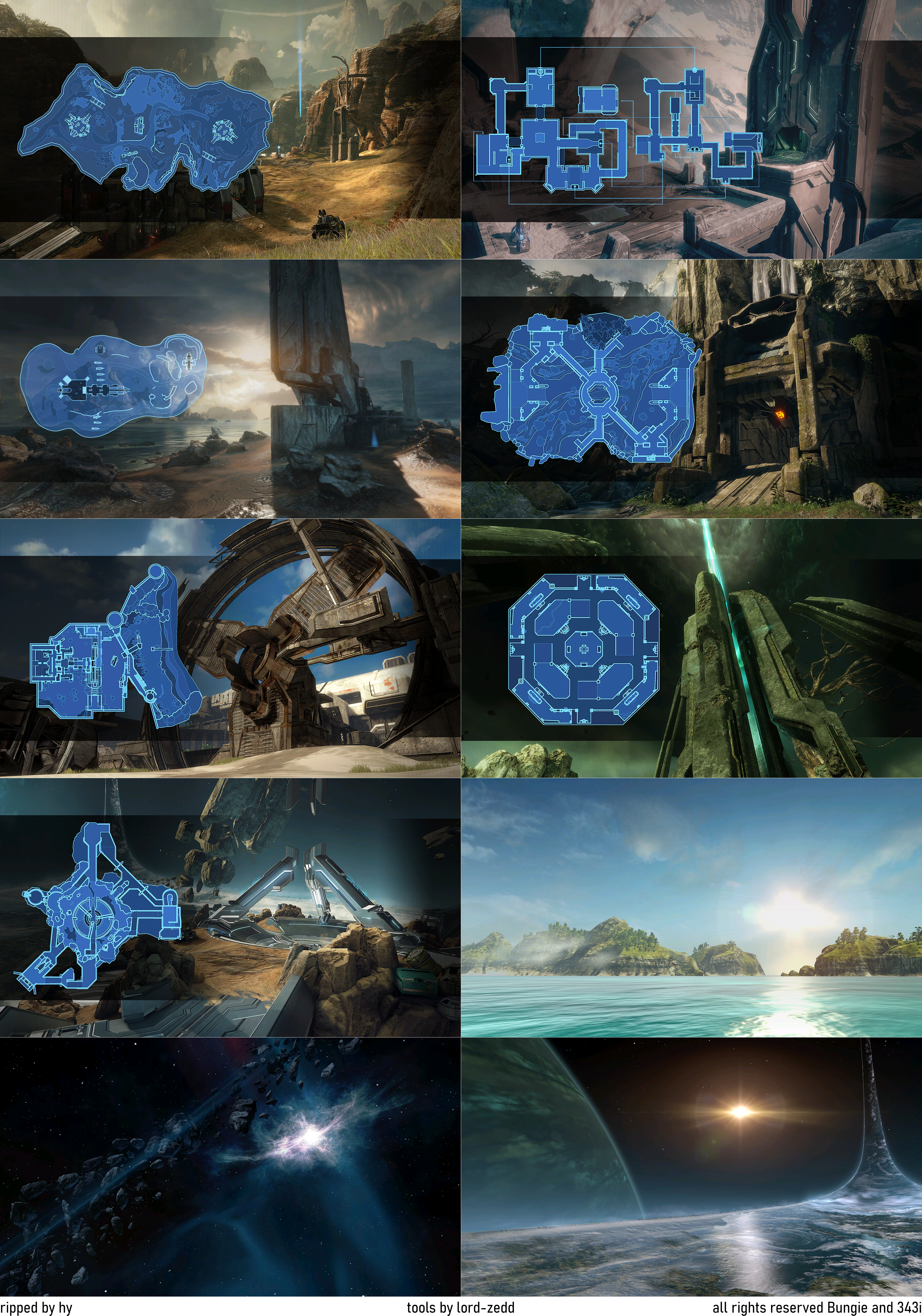 Halo: The Master Chief Collection - Halo 2: Anniversary Multiplayer Level Loading Screens