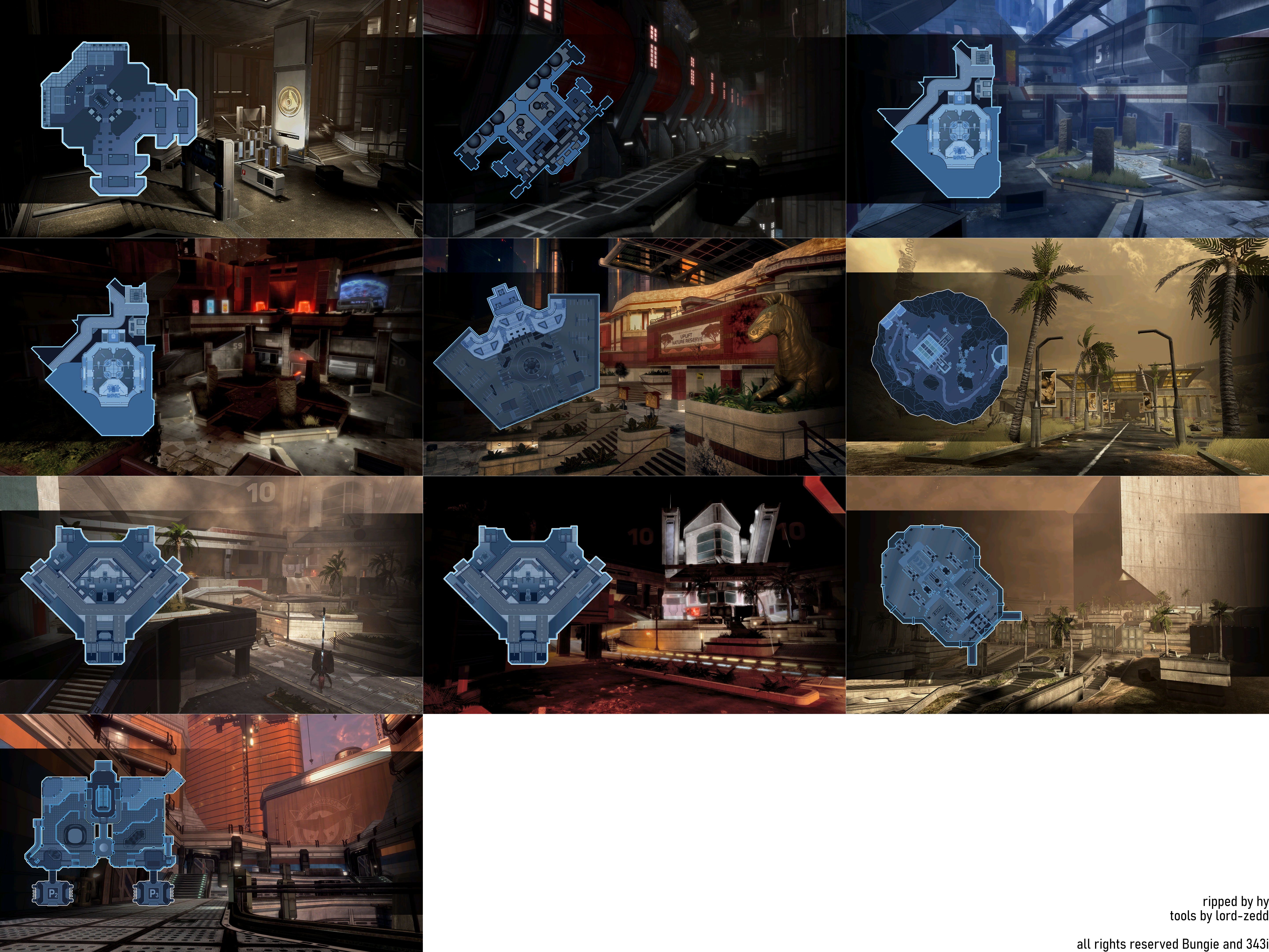 Halo 3: ODST Firefight Level Loading Screens