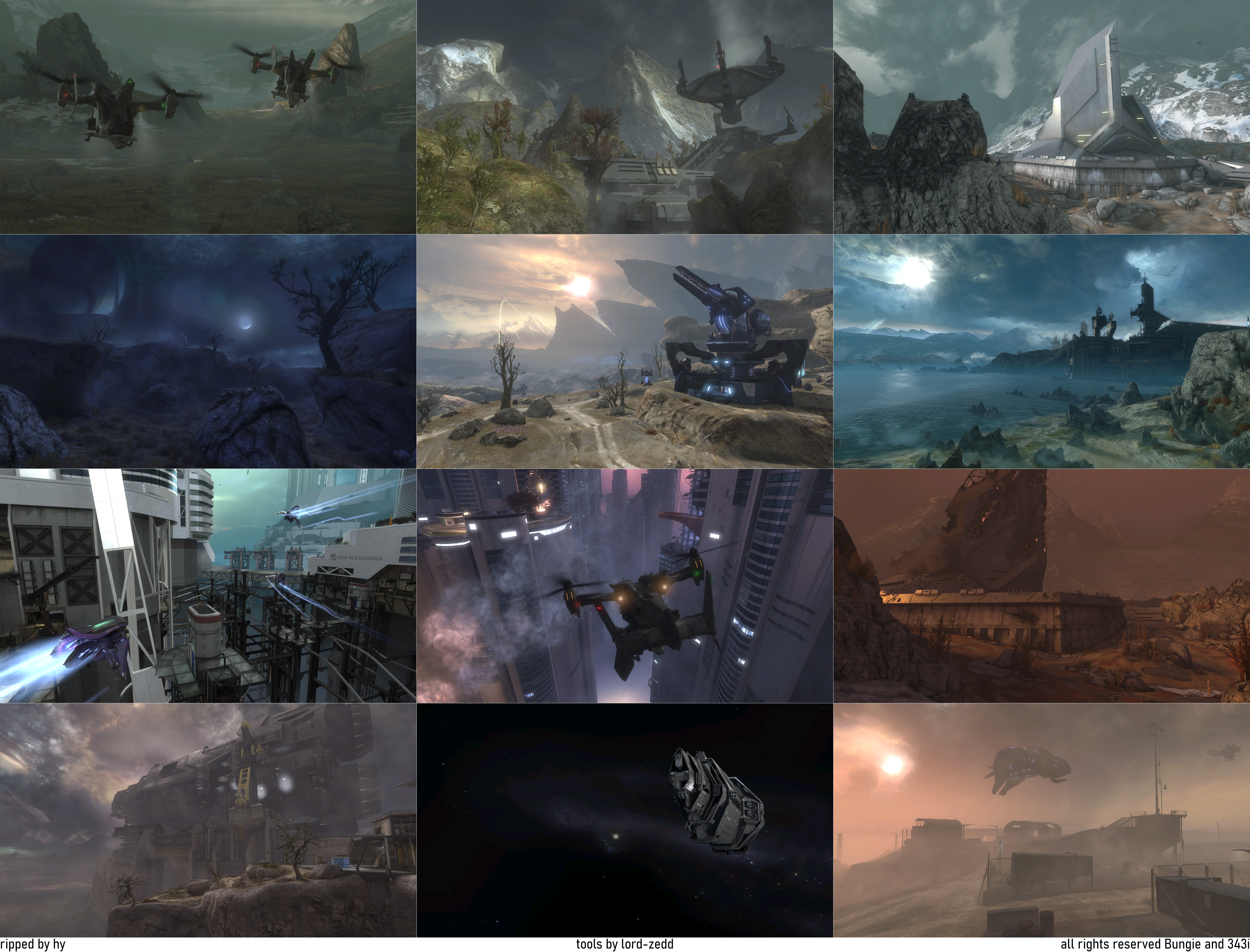 Halo: The Master Chief Collection - Halo: Reach Campaign Level Loading Screens