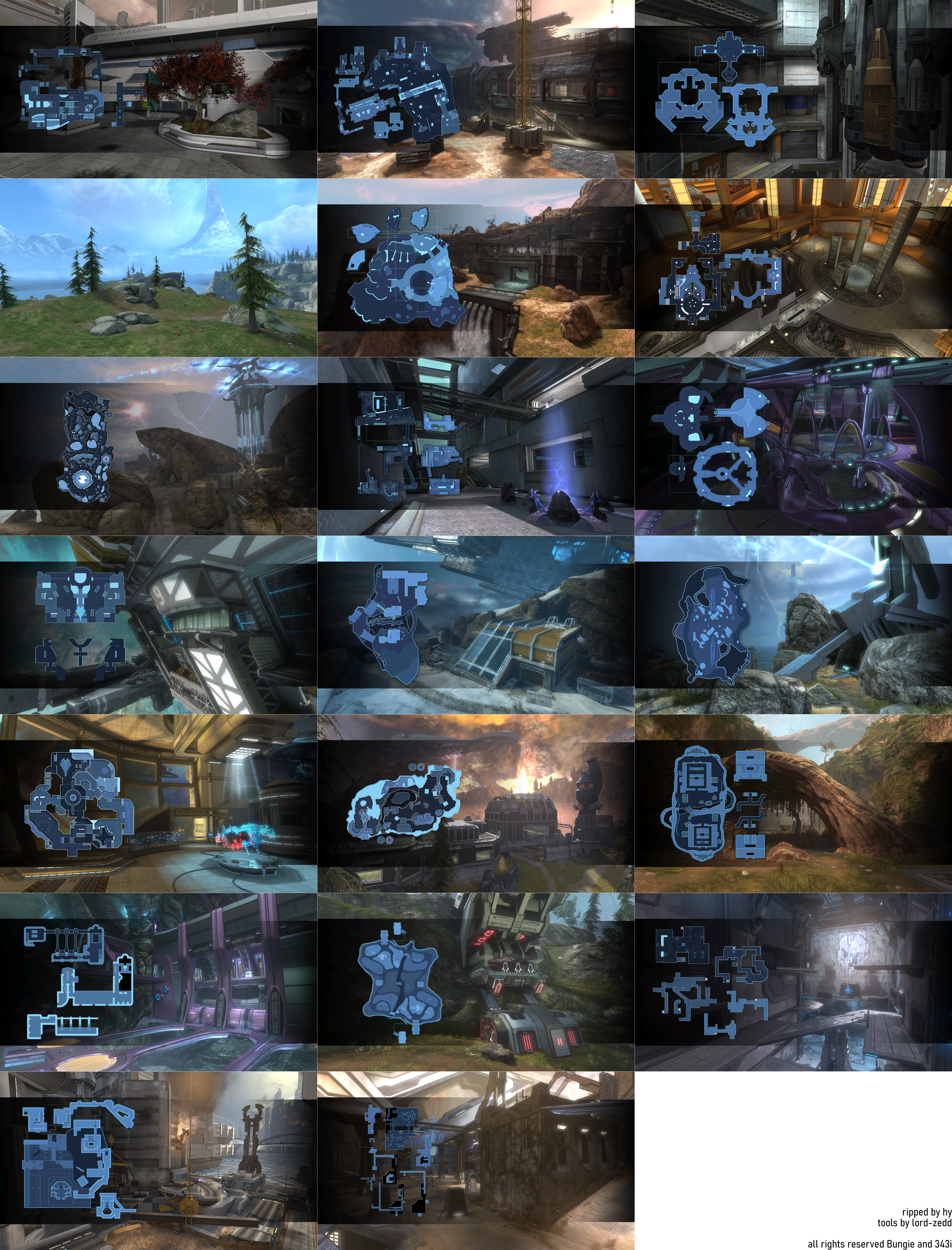 Halo: Reach Multiplayer Level Loading Screens