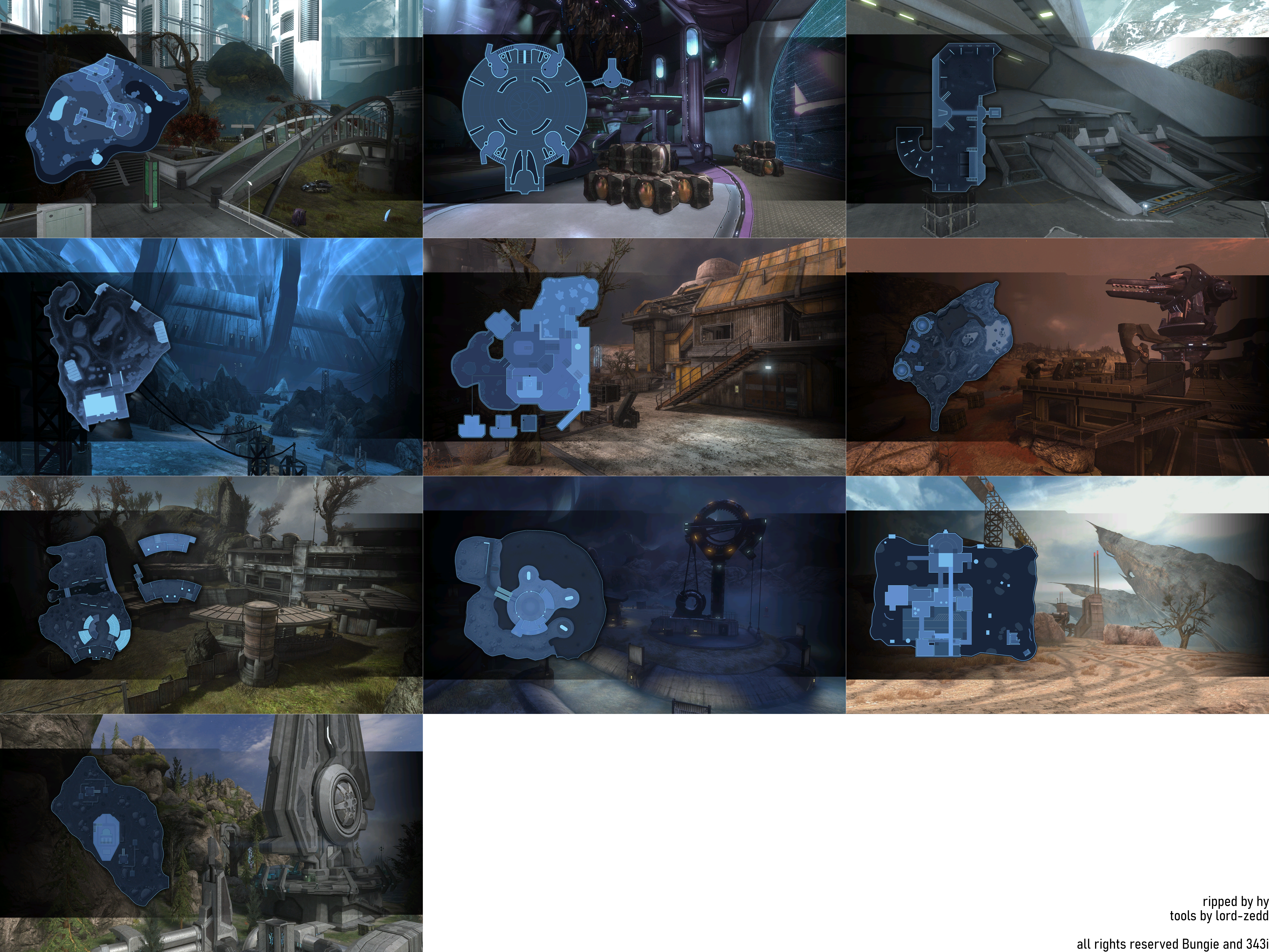 Halo: Reach Firefight Level Loading Screens