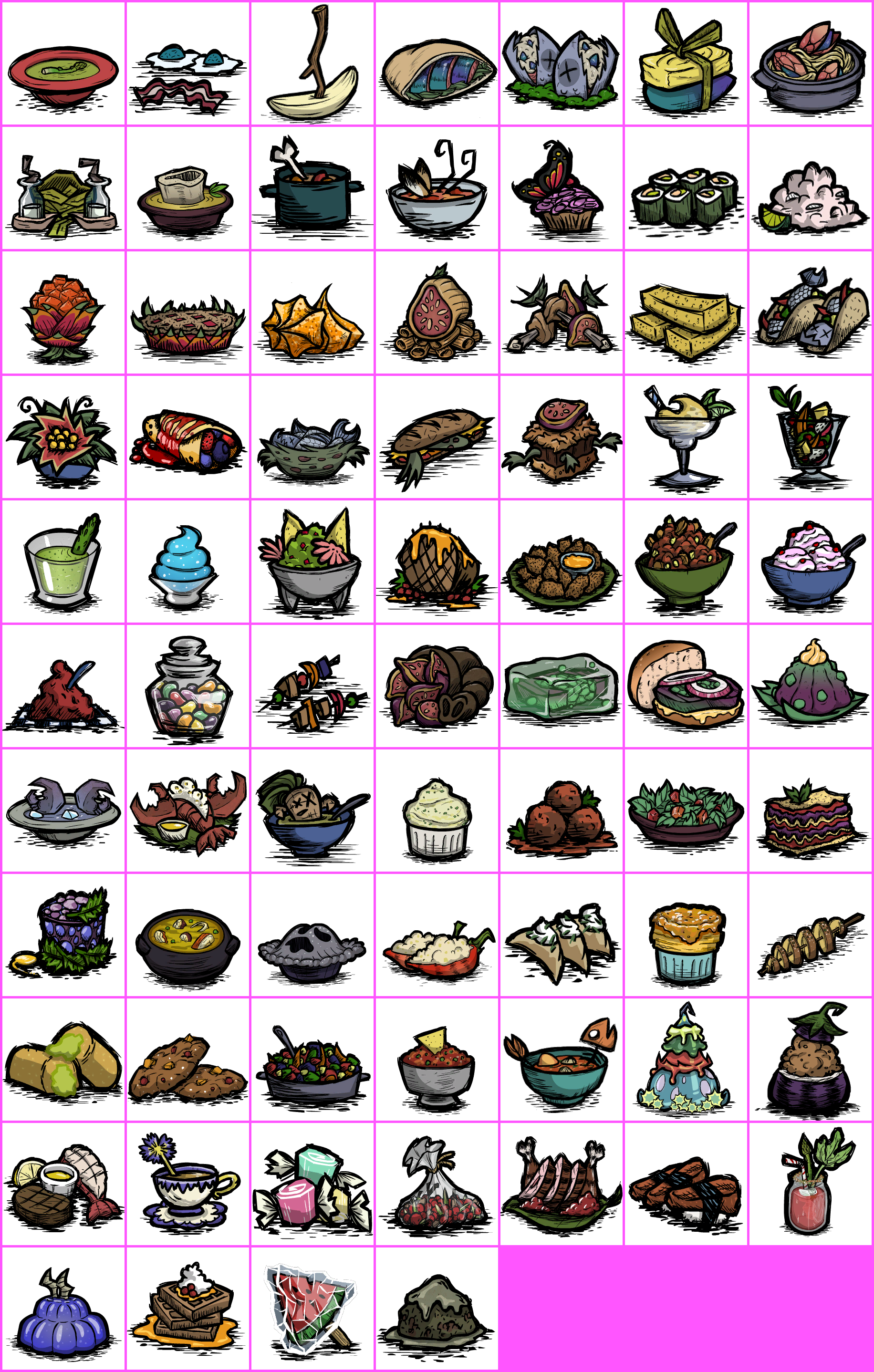 Don't Starve / Don't Starve Together - Cookbook Dishes