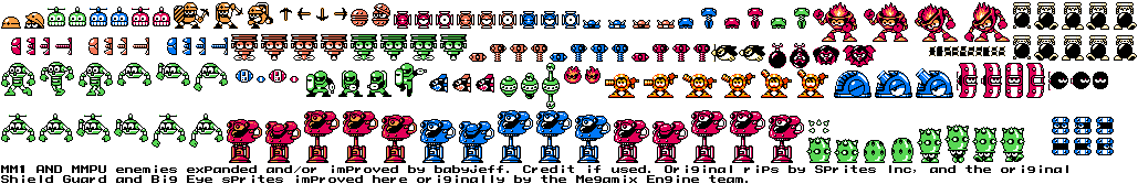 Mega Man Customs - MM1 / MMPU Enemies (Expanded)