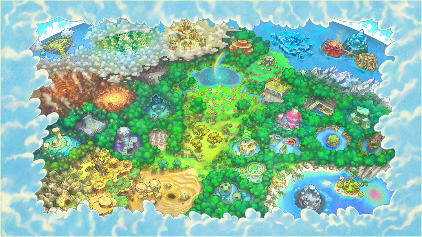 Pokémon Mystery Dungeon: Rescue Team DX - Friend Area Map