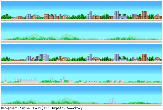 Suzuka 8 Hours - Backgrounds