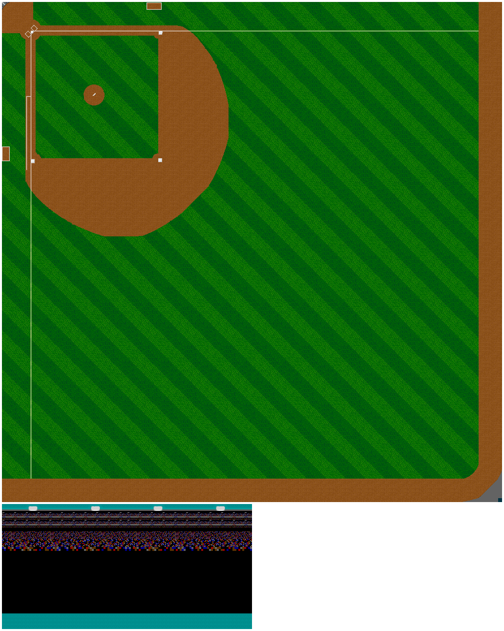 Tecmo Super Baseball - Field