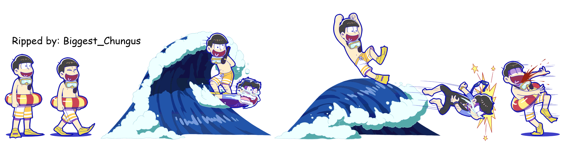 Osomatsu-san Hesokuri Wars: Battle of the NEETs - Jyushimatsu (Swimsuit)