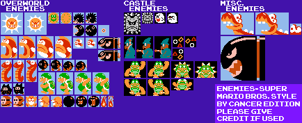 Mario Customs - Enemies (Super Mario Bros.-Style)
