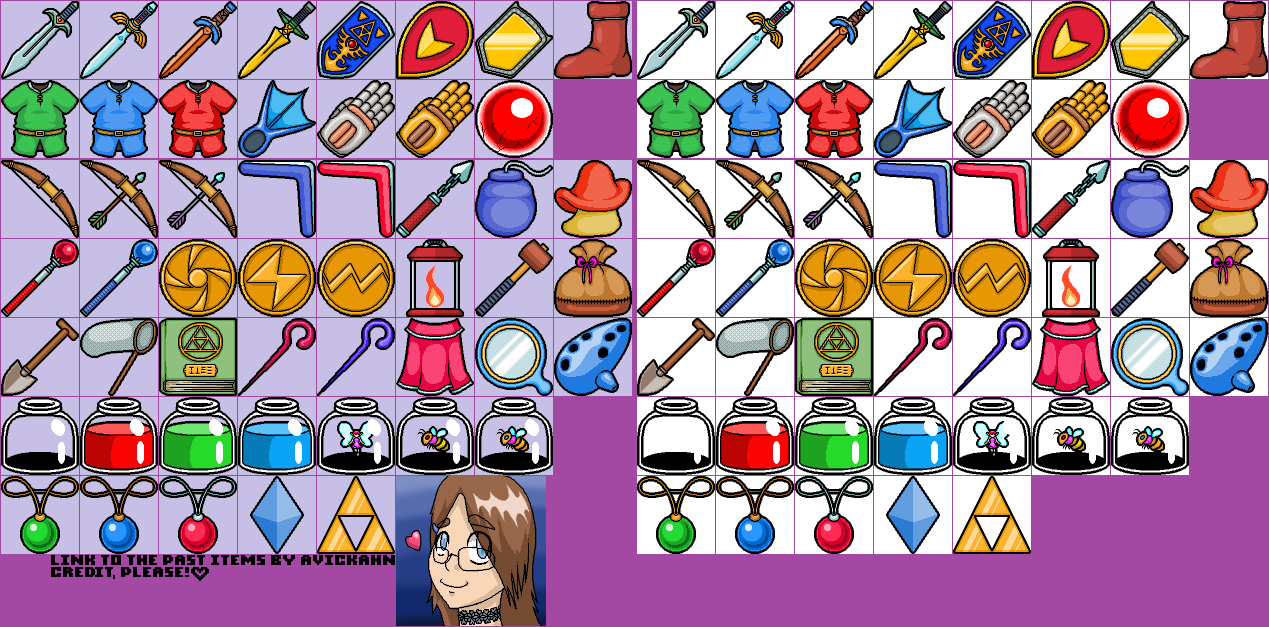 Items (ALttP, HD)