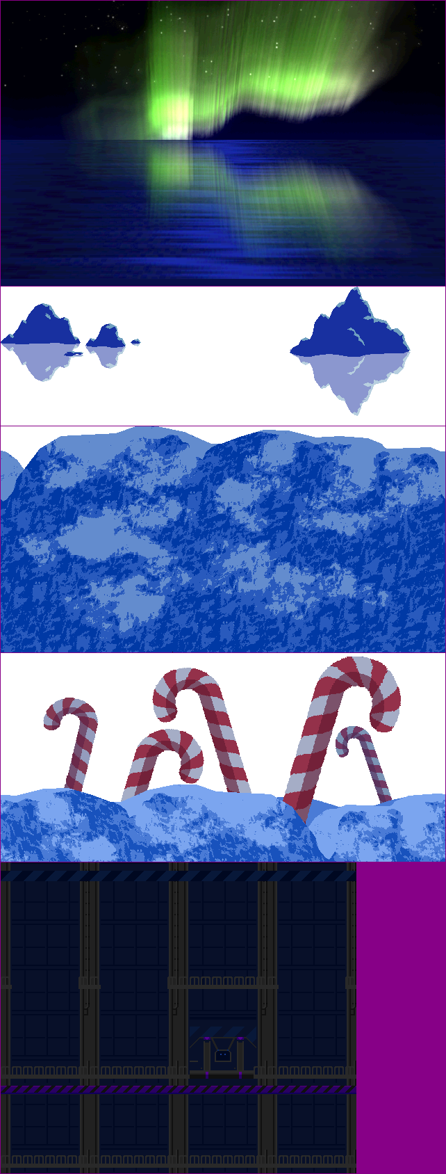 Christmas Time Heroes - North Pole Background