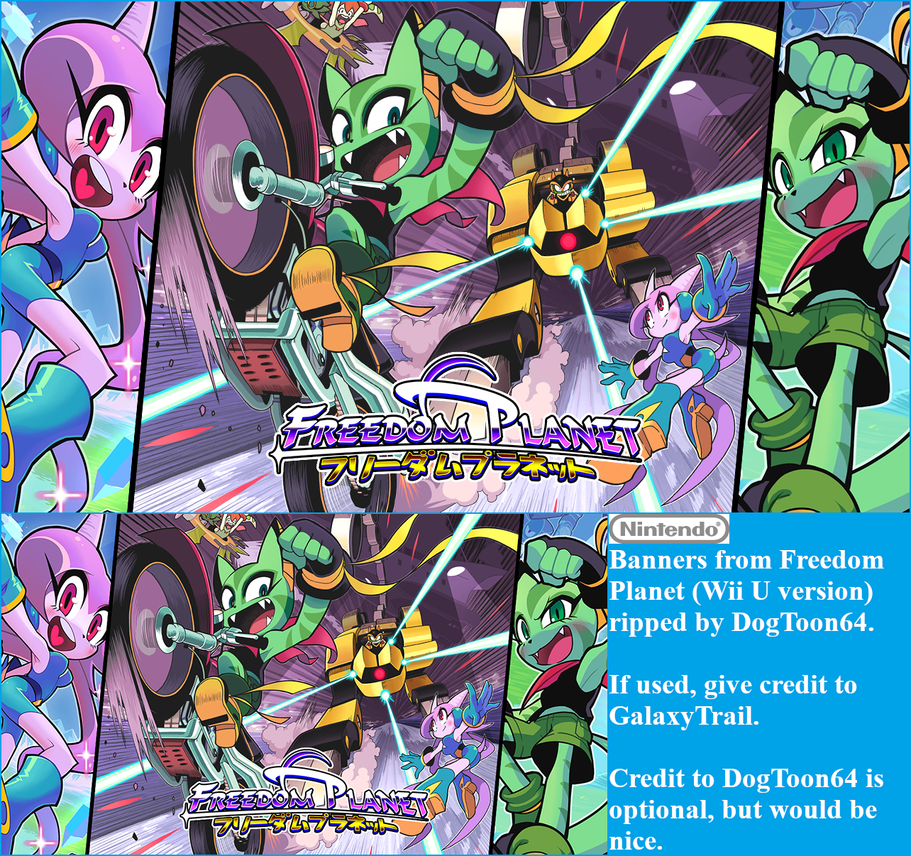 Freedom Planet - Banners
