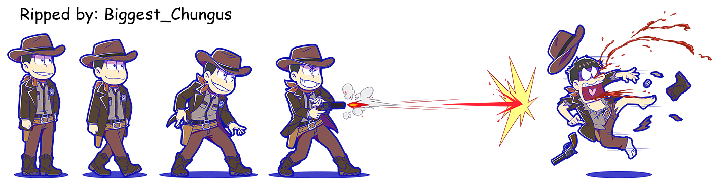 Osomatsu-san Hesokuri Wars: Battle of the NEETs - Osomatsu (Gunslinger)