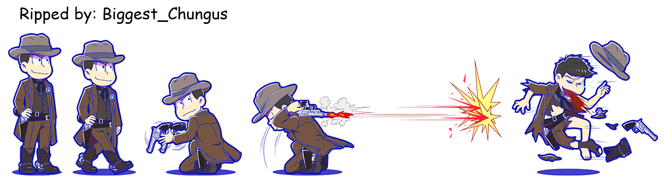 Osomatsu-san Hesokuri Wars: Battle of the NEETs - Karamatsu (Gunslinger)