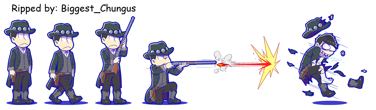 Osomatsu-san Hesokuri Wars: Battle of the NEETs - Choromatsu (Gunslinger)