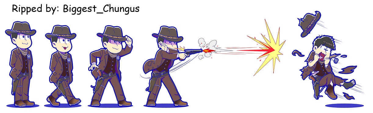 Osomatsu-san Hesokuri Wars: Battle of the NEETs - Todomatsu (Gunslinger)