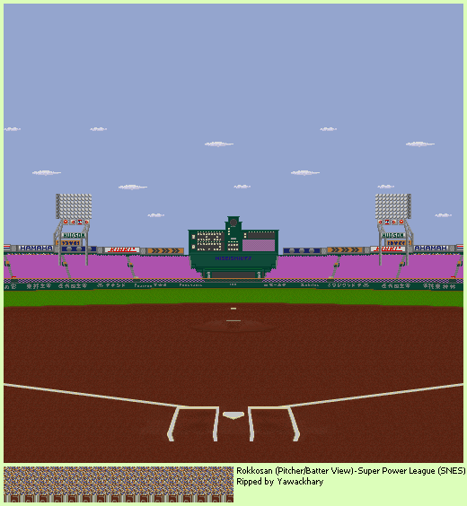 Super Power League (JPN) - Rokkosan (Pitcher/Batter View)