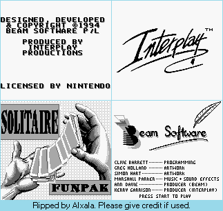 Solitaire Funpak - Introduction, Credits and Title Screen