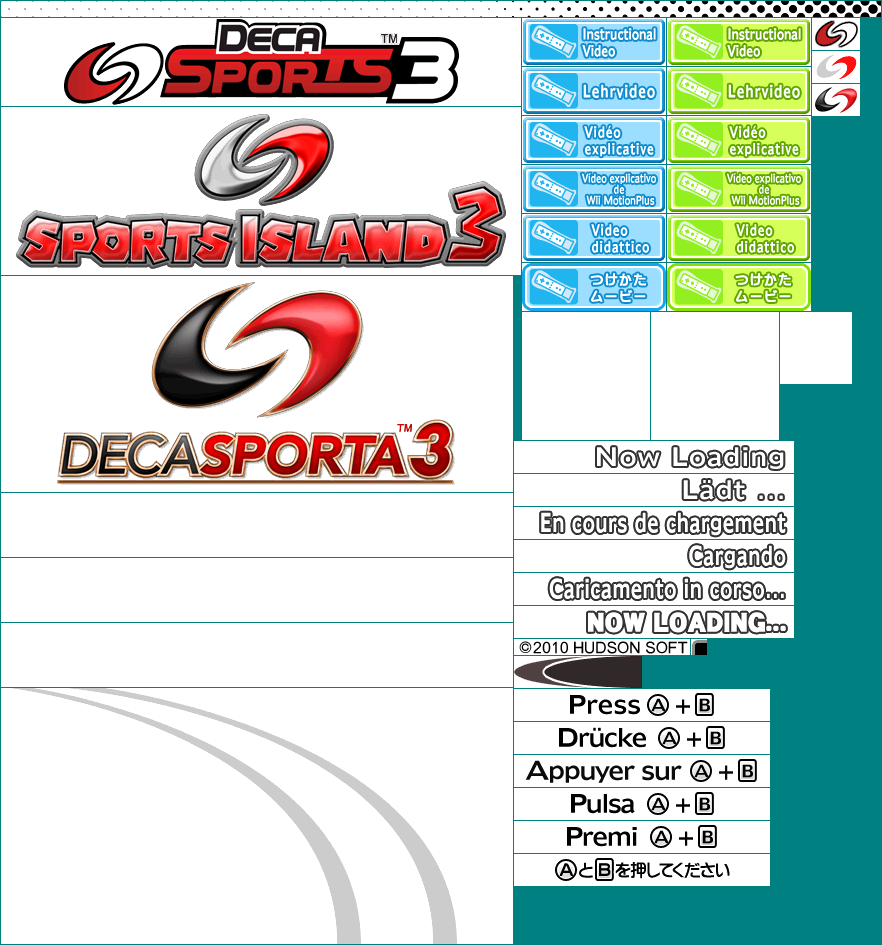 Deca Sports 3 / Sports Island 3 - Title Screen