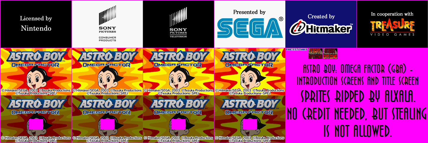 Astro Boy: Omega Factor - Introduction Screens and Title Screen