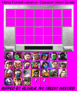 Character Select Screen