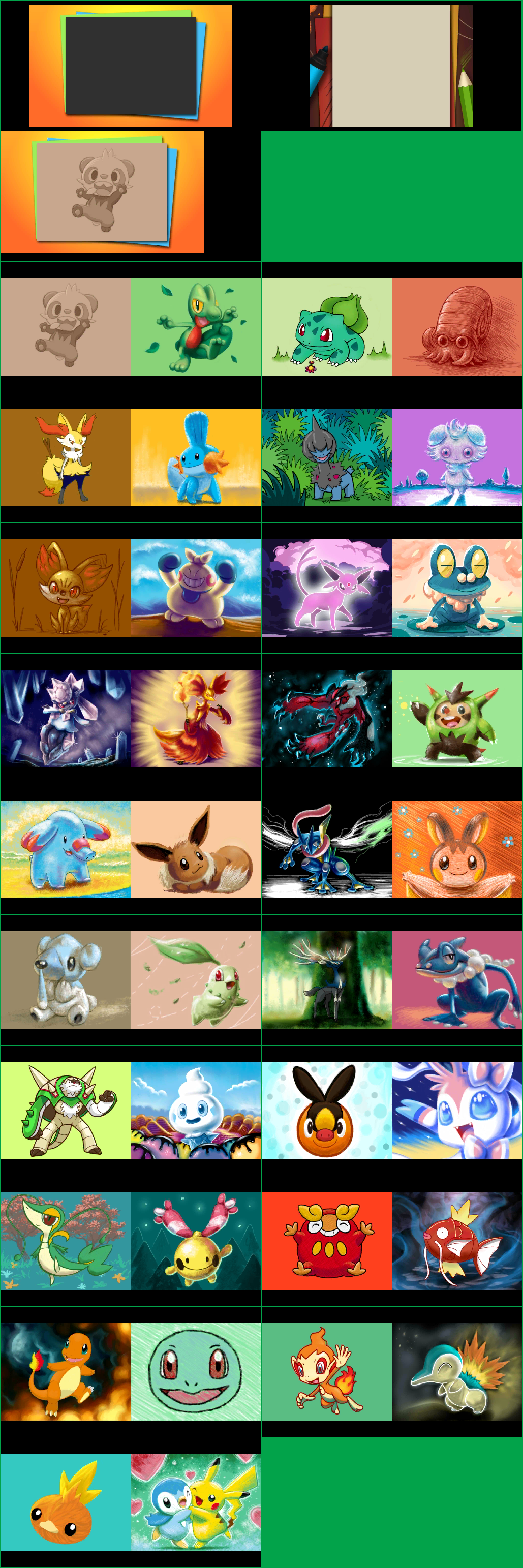 Pokémon Art Academy - Credits