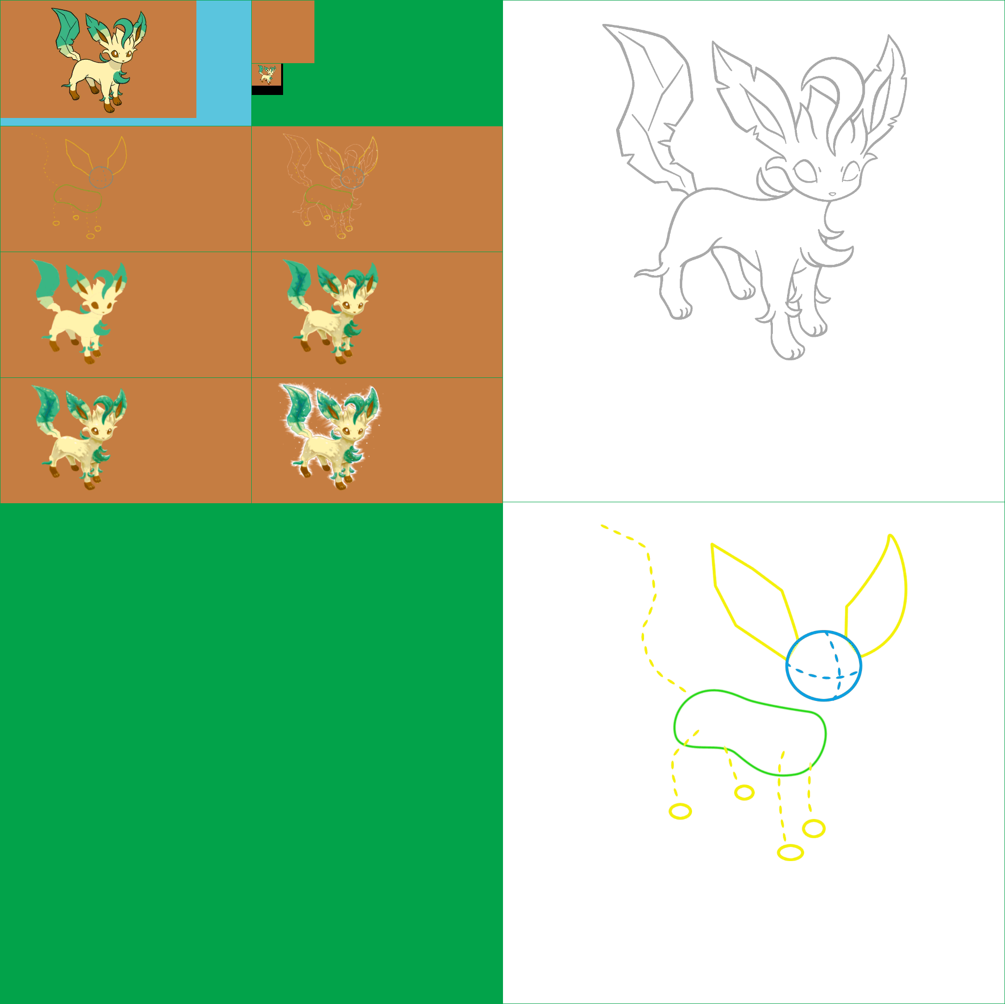 Pokémon Art Academy - Leafeon