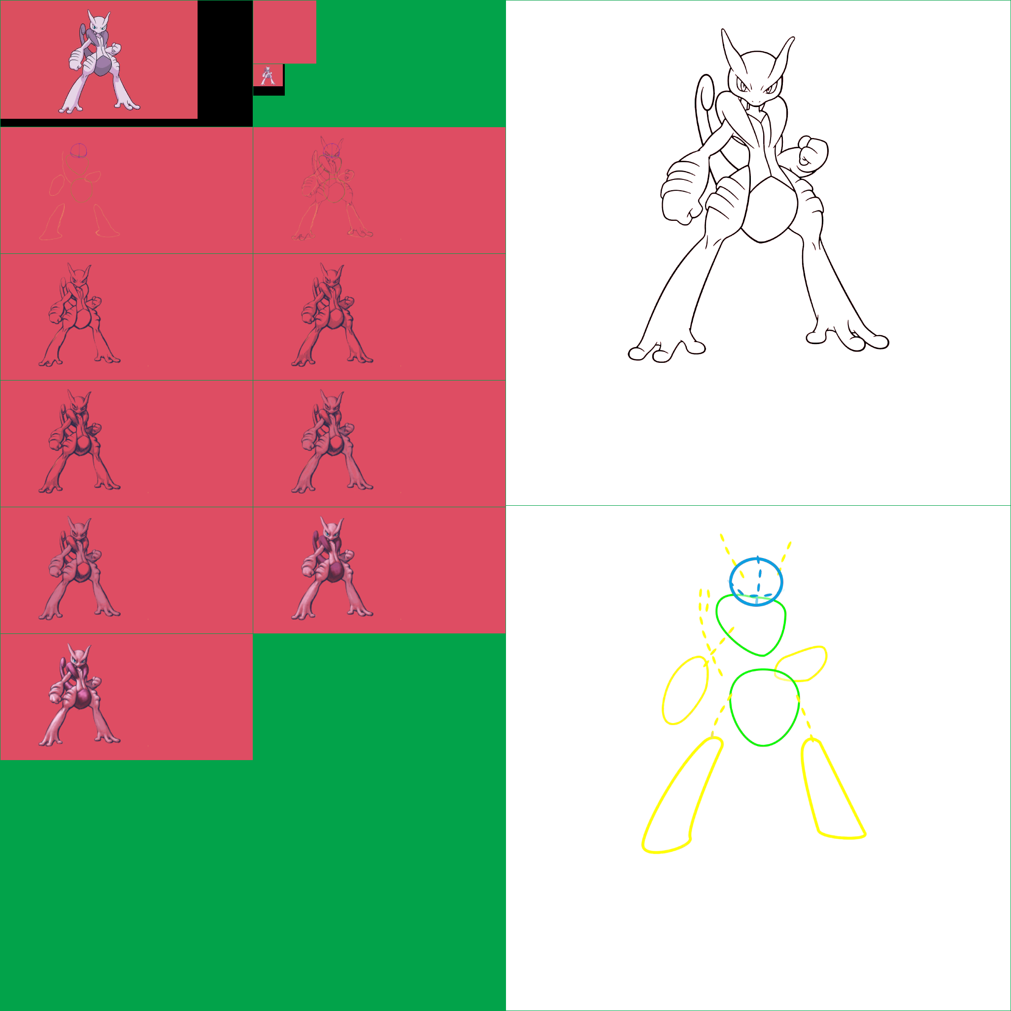Pokémon Art Academy - Mega Mewtwo X