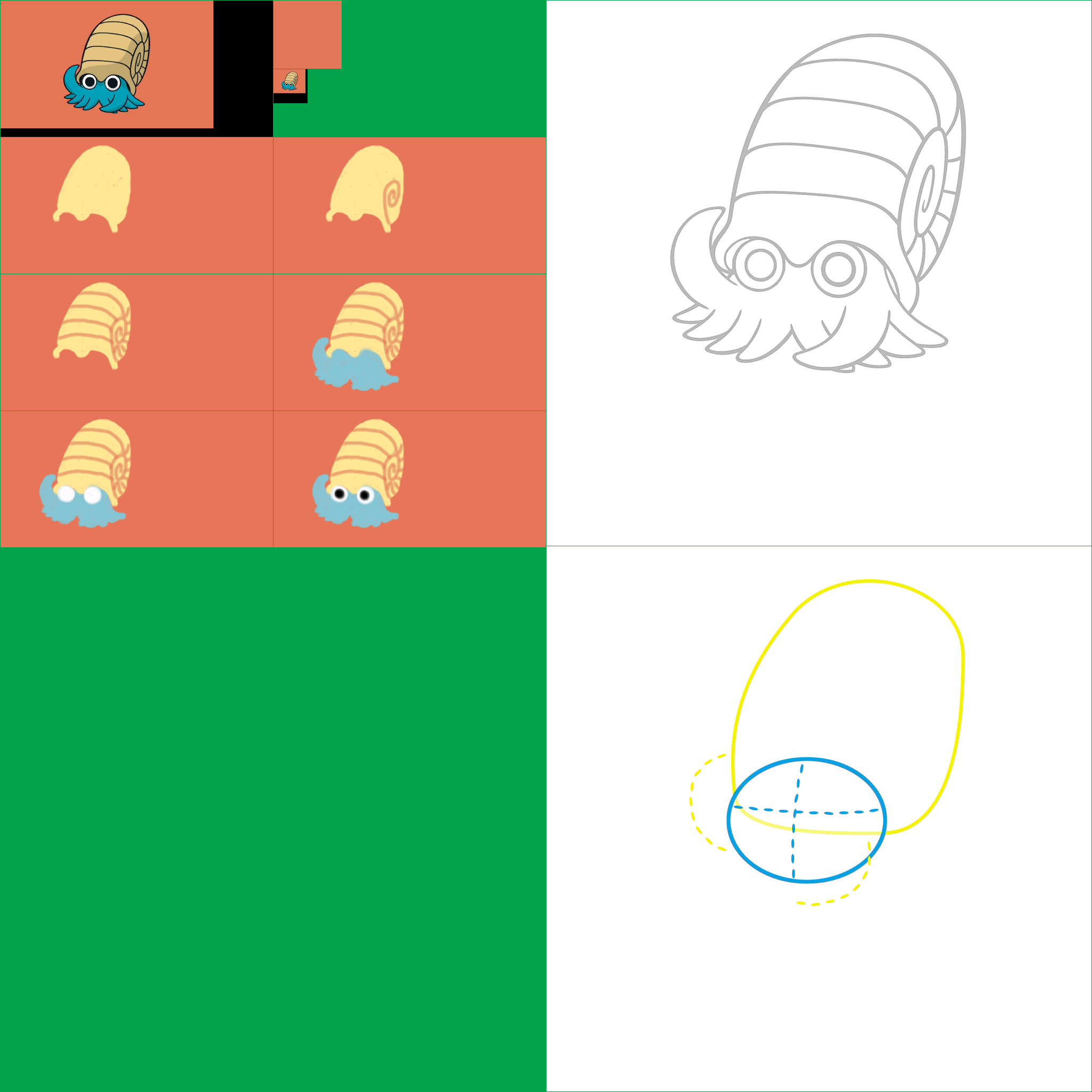 Pokémon Art Academy - Omanyte