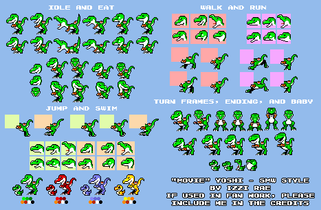 Yoshi (Movie Design, SMW-Style)