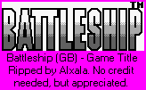 Battleship (GB) - Game Title