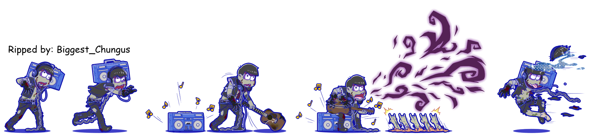 Osomatsu-san Hesokuri Wars: Battle of the NEETs - Karamatsu (Zombie: Rampage)