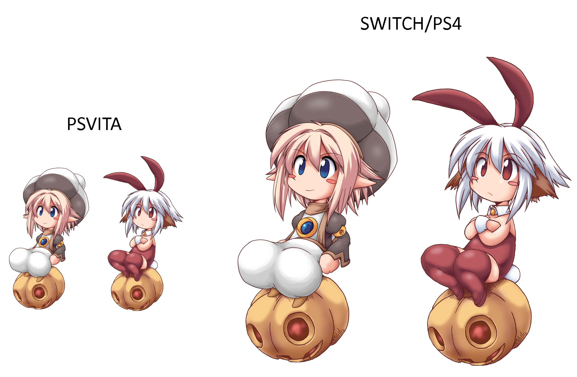 Main Menu Characters (PS4/Vita/Switch)