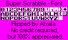 Super Scrabble - Font