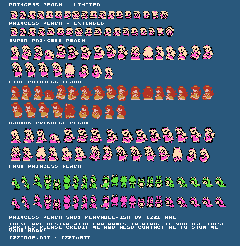 Mario Customs - Peach (SMB3-Style)