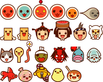 Taiko No Tatsujin Portable DX - Icons