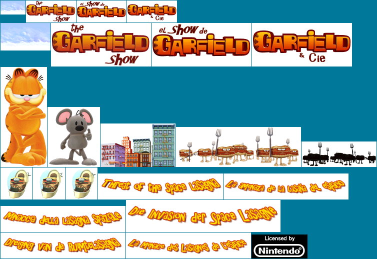 The Garfield Show: Threat of the Space Lasagna - Wii Menu Icon and Banner