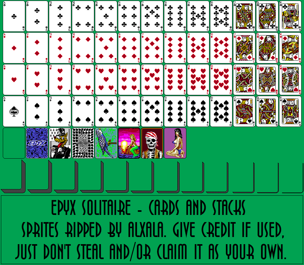 Epyx Solitaire - Cards & Stacks