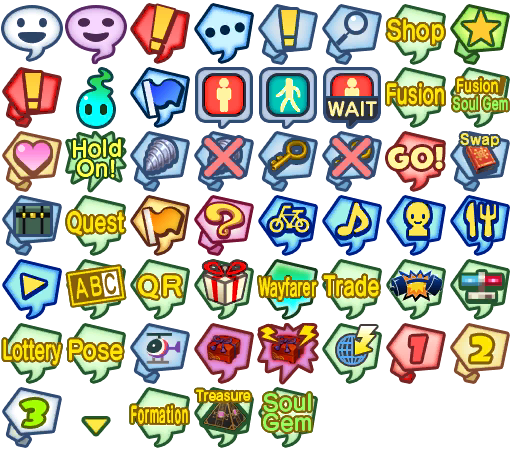 Yo-kai Watch 3 - Interaction Icons