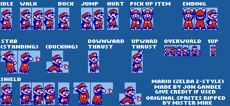 Mario (Zelda 2-Style)