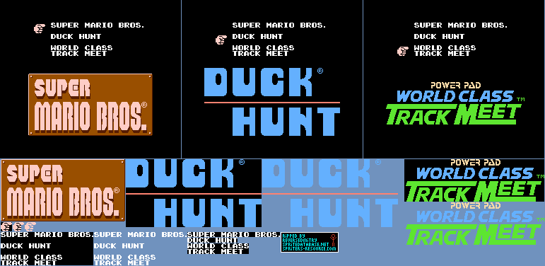 Super Mario Bros. / Duck Hunt / World Class Track Meet - Game Selection